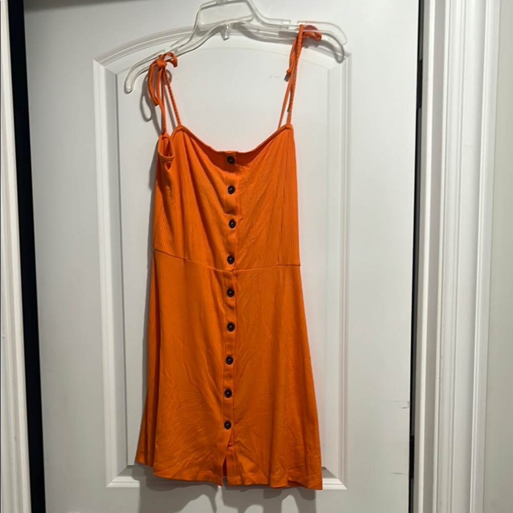 Topshop Orange Mini Dress